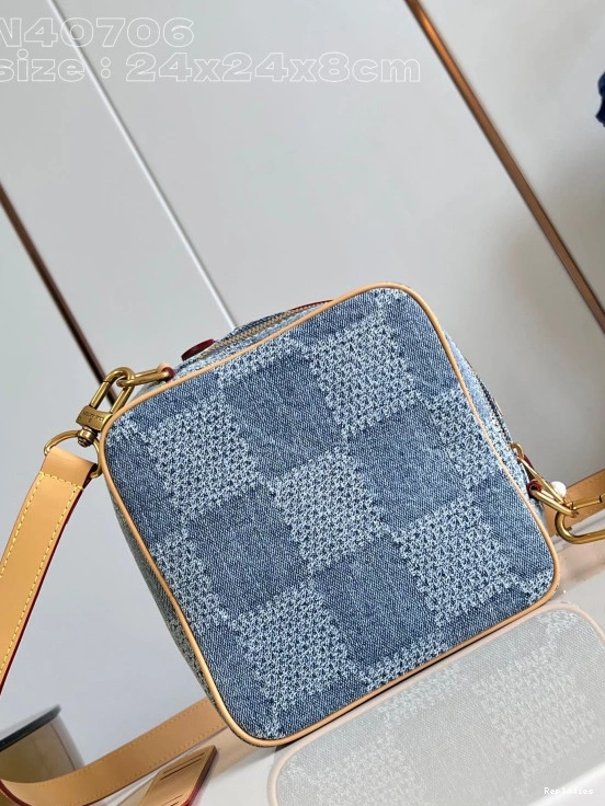 Rep ladies VUITTON Messenger-24*24*8CM Chess LOUIS 0711